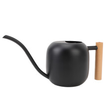 Regadera de interior 1,2 L negra 3015 cm Madera/Acero
