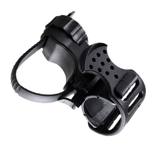 Supporto per torcia da bicicletta - Gomma/Plastica, Rotazione a 360