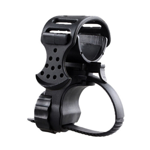 Supporto per torcia da bicicletta - Gomma/Plastica, Rotazione a 360 1