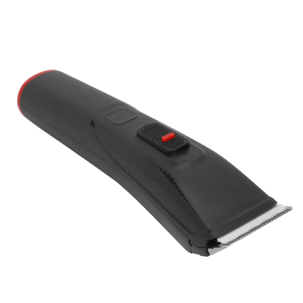 Black Electric Hair Clipper Usb Rechargeable 1500Mah Trimmer With 2 Guide Combs,