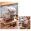 Boîte de rangement transparente et empilable avec couvercle basculant en PP 5