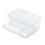 Boîte de rangement transparente et empilable avec couvercle basculant en PP 3
