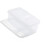 Boîte de rangement transparente et empilable avec couvercle basculant en PP 1