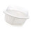 Panier d'égouttage à double étage avec grand couvercle blanc 8