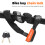 Antivol de vélo A3 93,5 cm, 2 clés, Noir/Orange 2