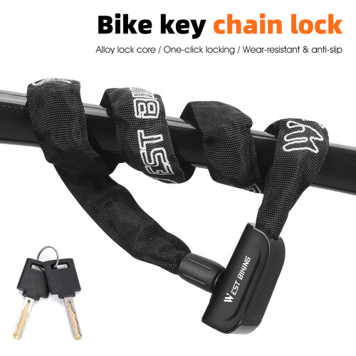 A3 antivol pour vélo renforcé 935mm noir/orange 2 clés 1