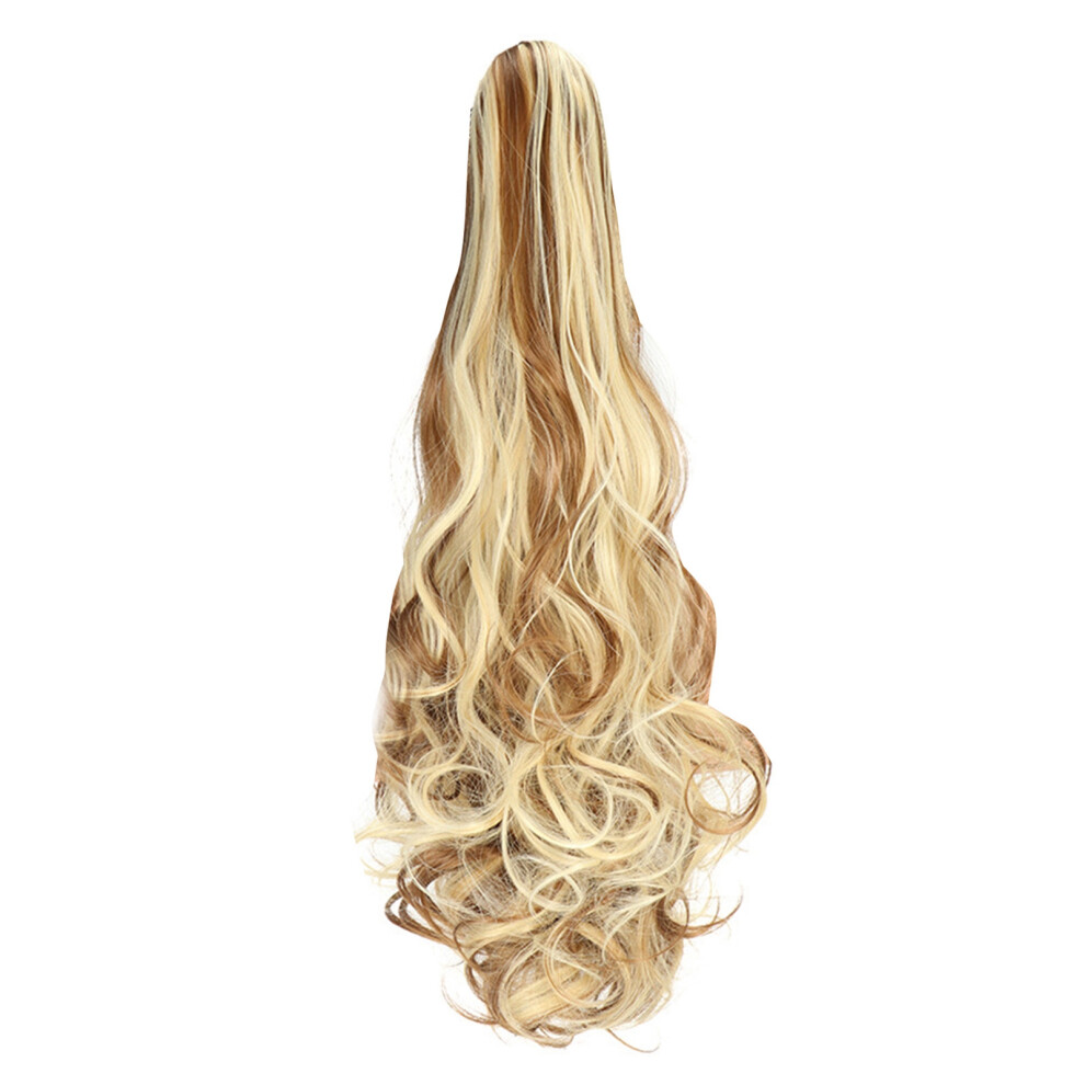 Unisex Secure 22'' Curly Claw Clip Ponytail - Heat Resistant Synthetic Hairpiece
