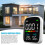 Smart CO Sensor: Real-Time Monitoring Type-C Rechargeable 1200mAh 2
