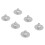 3 paires de dos d'oreille en argent 925 or blanc 13