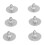 3 paires de dos d'oreille en argent 925 or blanc 7