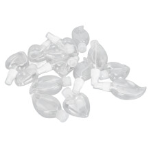 16 piezas de botellas de viaje portátiles de plástico transparente de 50 ml