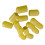 20 pezzi tappi antipolvere per jack A/V, gialli 12
