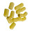 20 pezzi tappi antipolvere per jack A/V, gialli 7