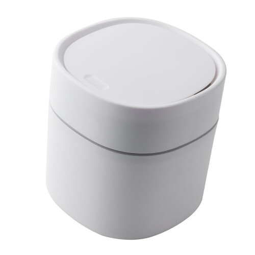 Mini cestino da tavolo in plastica con coperchio, 0,4 L