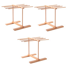 Pasta Clothes Airer Wooden Orange Hanging Pasta Dryer Rack for Spaghetti Holder Model 3 Kitchen