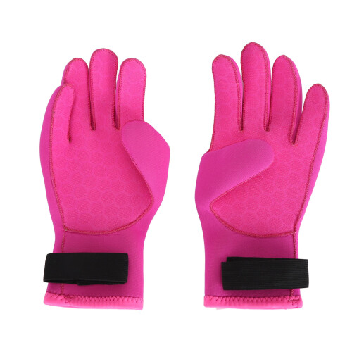 Guanti termici da immersione da 3 mm - in neoprene rosso a 5 dita 2