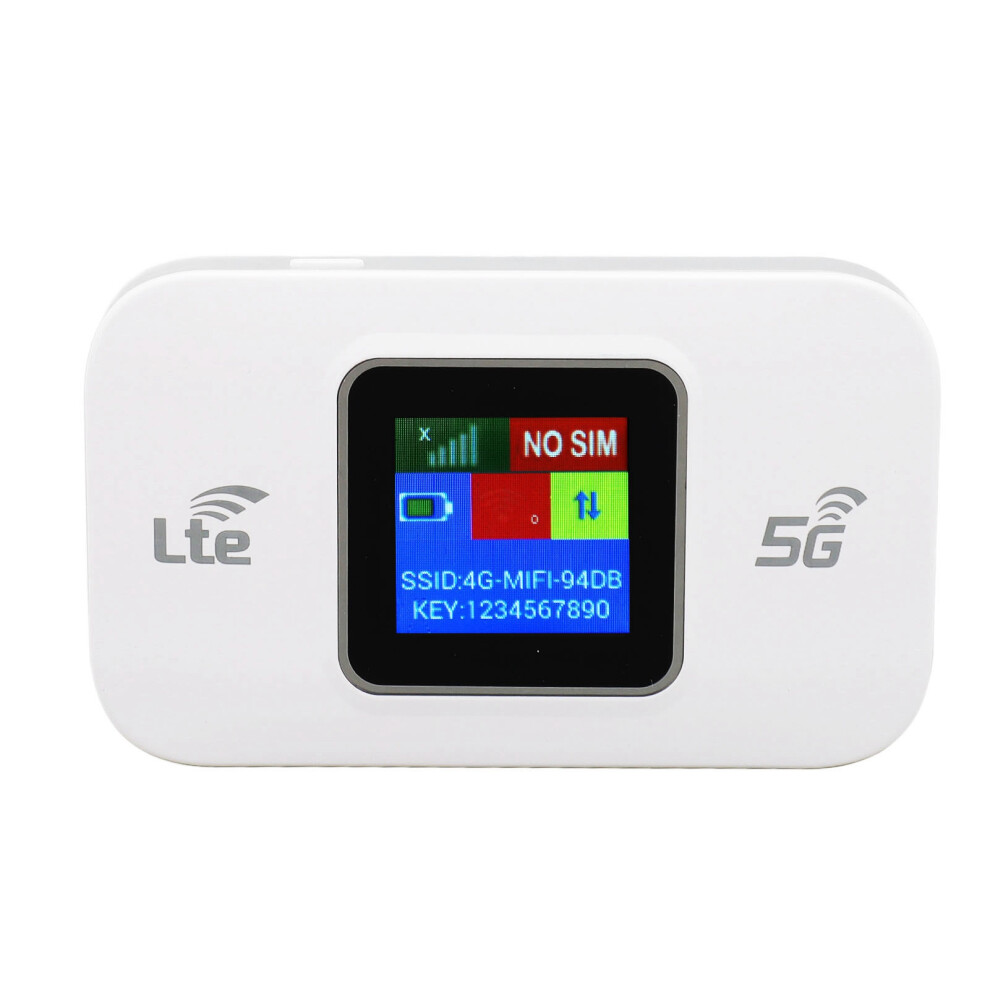 4G Lte Mobile Wifi Router, 3000Mah, Supports 10 Users, Portable Black 8761335893188