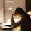 Lampe de bureau USB 3 modes de couleur réglage en continu ABS 12