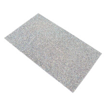 Crushed Silver Rhinestone Table Mat 30x45cm AB Color Bling Placemat