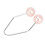 2 pares Dimple Trainer rosa ABS y acero inoxidable 13