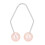 2 pares Dimple Trainer rosa ABS y acero inoxidable 11