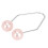2 pares Dimple Trainer rosa ABS y acero inoxidable 10