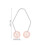 2 pares Dimple Trainer rosa ABS y acero inoxidable 2