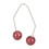 Dimple Makers - 2 pares, acero inoxidable, rojo vino 10