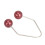 Dimple Makers - 2 pares, acero inoxidable, rojo vino 11