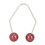 Dimple Makers - 2 pares, acero inoxidable, rojo vino 9