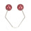 Dimple Makers - 2 pares, acero inoxidable, rojo vino 5