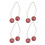 Dimple Makers - 2 pares, acero inoxidable, rojo vino 16