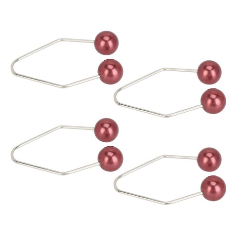 Dimple Makers - 2 pares, acero inoxidable, rojo vino