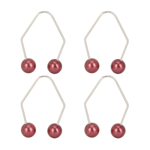 Dimple Makers - 2 pares, acero inoxidable, rojo vino 1