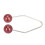 Dimple Makers - 2 pares, acero inoxidable, rojo vino 15