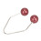 Dimple Makers - 2 pares, acero inoxidable, rojo vino 7