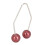 Dimple Makers - 2 pares, acero inoxidable, rojo vino 12