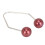Dimple Makers - 2 pares, acero inoxidable, rojo vino 4