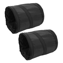 Cesto de basura para coche plegable, colgante, poliéster.
