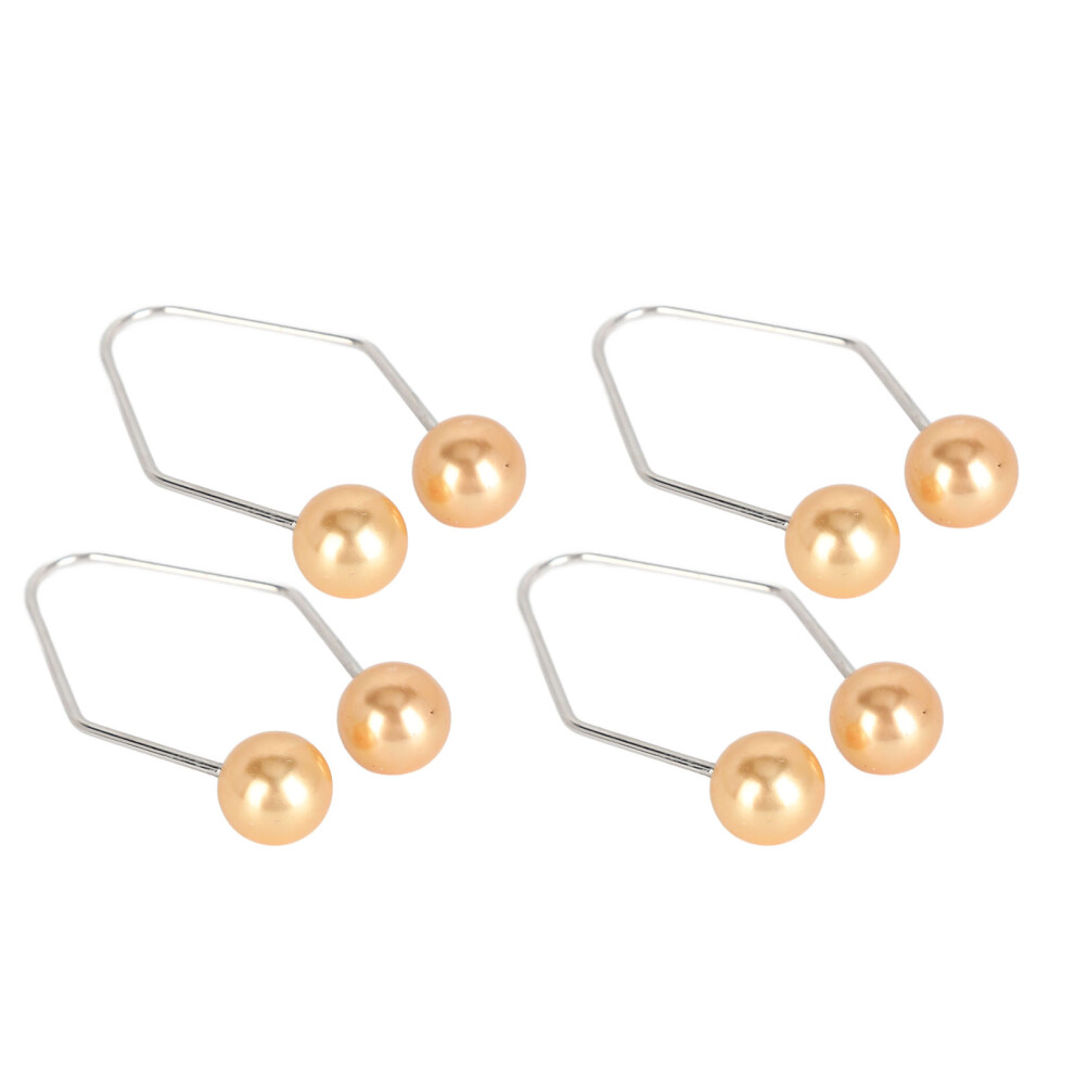 Yellow 2 Pairs Dimple Makers Face Cheeks Muscle Training Piercing-Free Stainless Steel