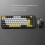84 Keys Wireless Keyboard & Mouse Combo, Bluetooth, Yellow 4