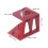 Rapporteur 3D à angles multiples 45, rouge, règle en aluminium 2