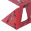 Rapporteur 3D à angles multiples 45, rouge, règle en aluminium 11