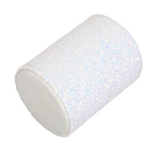 Porta brochas de maquillaje de plástico blanco de gran capacidad