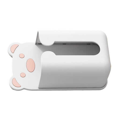 Cache-mouchoirs mural en PP en forme d'ours 25x9x14 cm