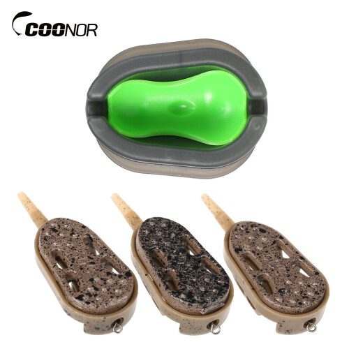 3 pièces Moule à feeder Inline Method 20+30+40 g plomb 1