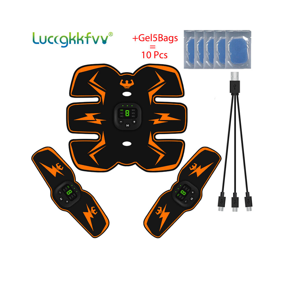 (M4 5 Gel) Smart EMS Wireless Muscle Stimulator Fitness Trainer Abdominal Training Electric Weight Loss Stickers Body Slimming Massager-image-OPC-PJDWDZB-NEW