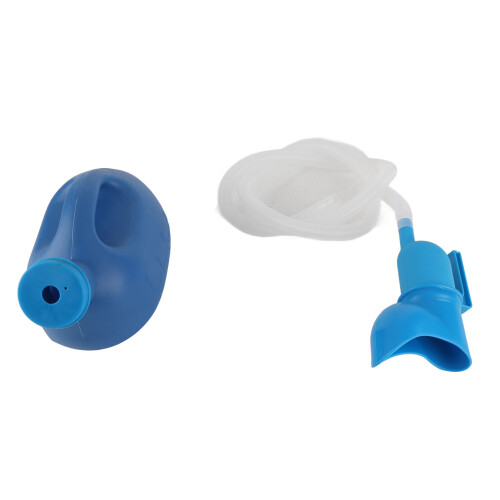 Urinal portable unisexe 2000 ml, tube long, étanche en PE 1
