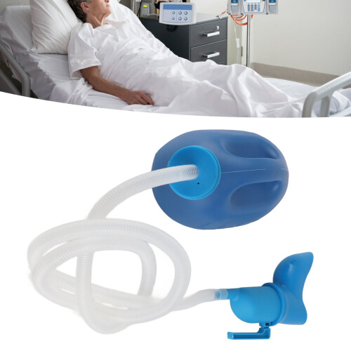 Urinal portable unisexe 2000 ml, tube long, étanche en PE 2