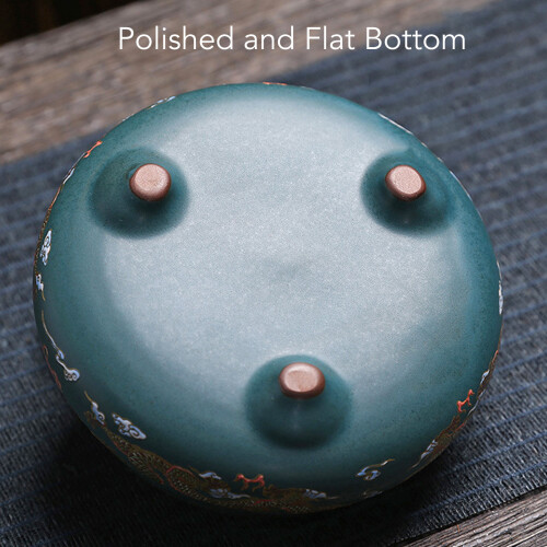 Ceramic Color Enamel Incense Burner 10cm Retro Pattern Cone Holders 2